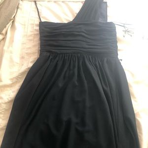 Express one shoulder black dress